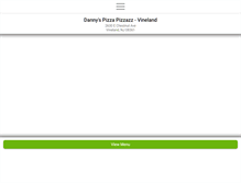 Tablet Screenshot of dannyspizzapizzazzvineland.com